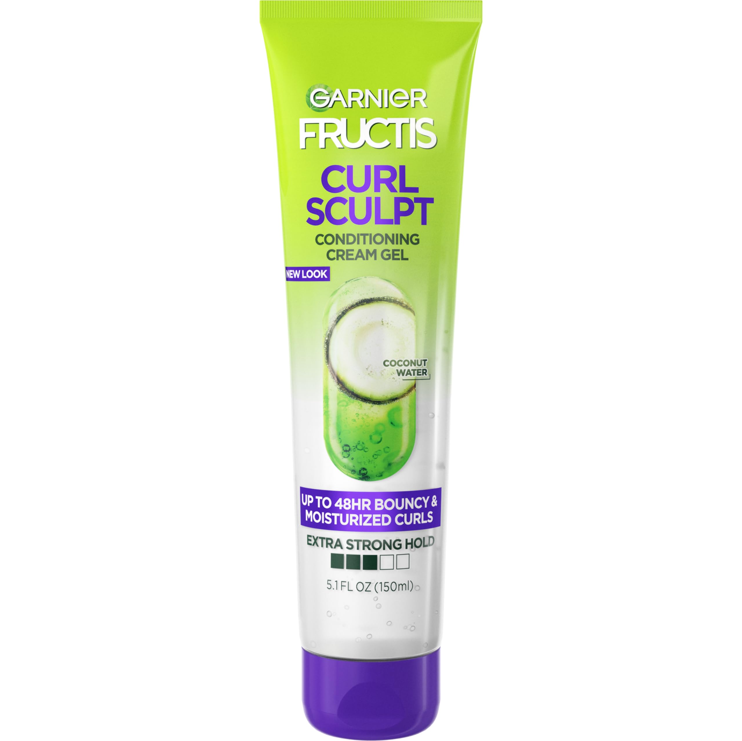 Garnier Fructis Style Curl Sculpt Conditioning Cream Gel, Curly, 5.1 oz. (Packaging May Vary)